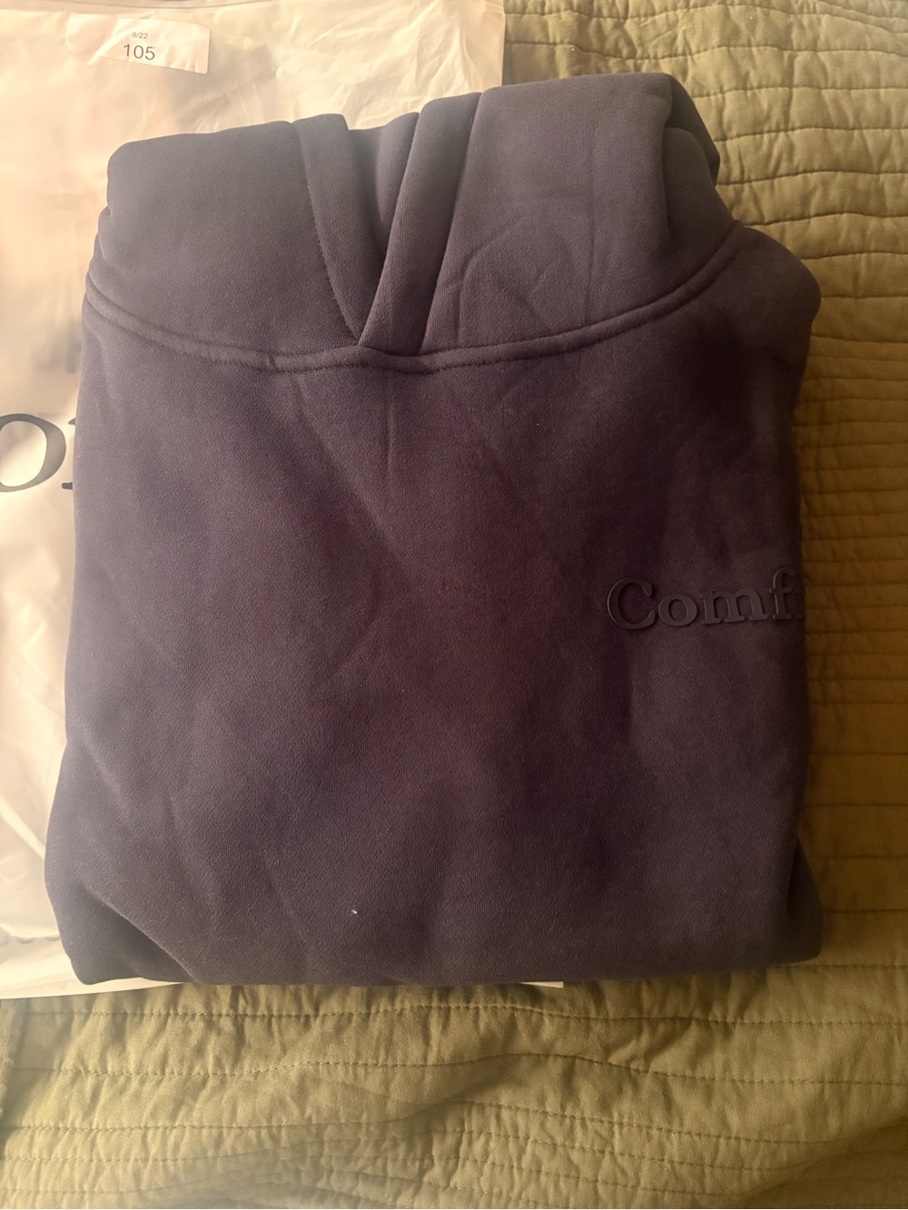 COMFRT Navy Minimalist Size Small Pullover Hoodie